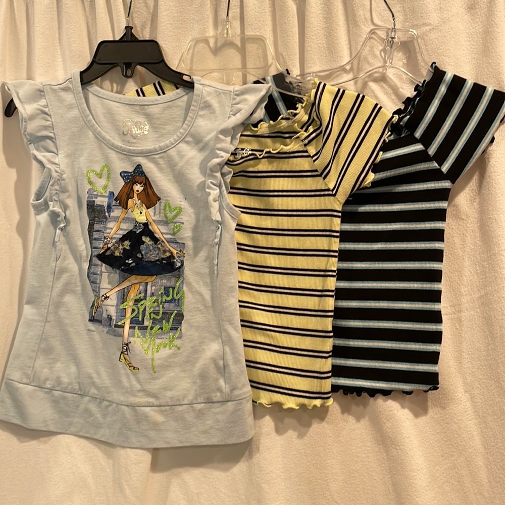 Set of Justice tops size 6/7